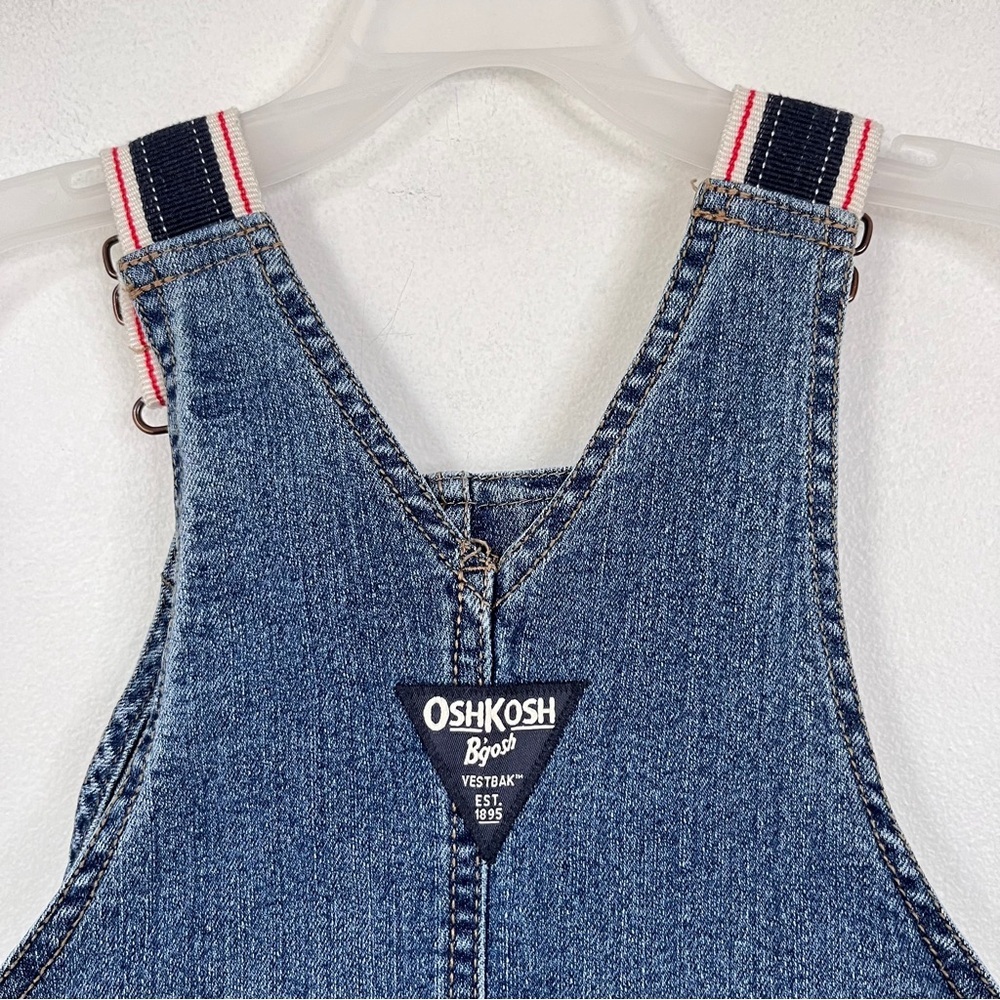 Oshkosh B'gosh Vestbak Overalls Size 3T Denim Jean - Picture 4 of 9